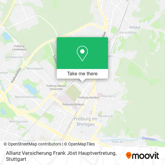 Карта Allianz Versicherung Frank Jöst Hauptvertretung