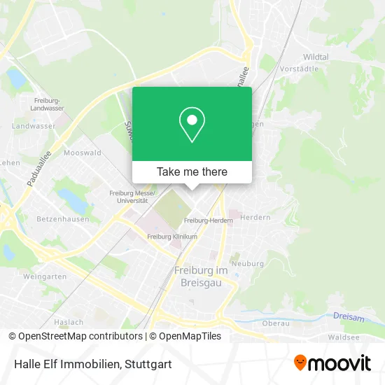 Карта Halle Elf Immobilien