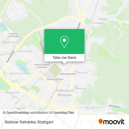 Карта Südstar Getränke
