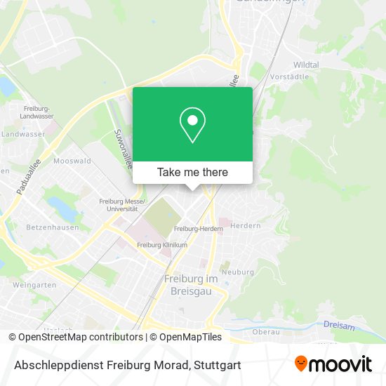 Карта Abschleppdienst Freiburg Morad
