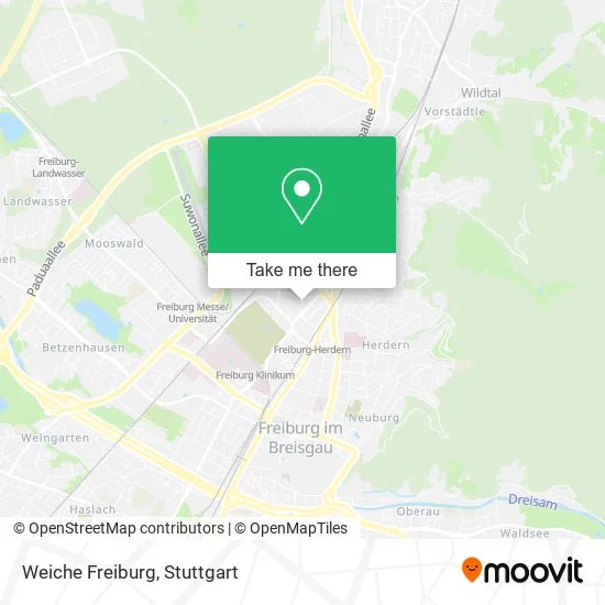 Карта Weiche Freiburg