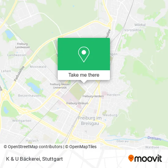 Карта K & U Bäckerei
