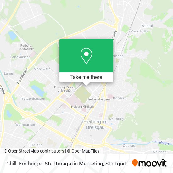 Chilli Freiburger Stadtmagazin Marketing map