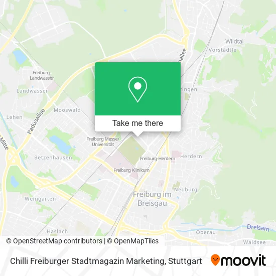 Карта Chilli Freiburger Stadtmagazin Marketing