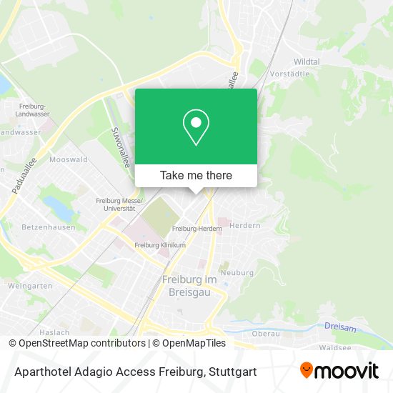Карта Aparthotel Adagio Access Freiburg