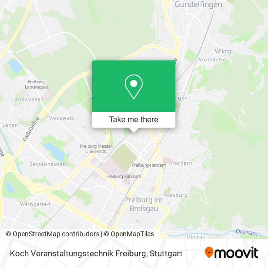 Koch Veranstaltungstechnik Freiburg map