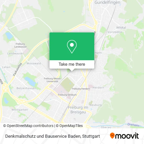 Карта Denkmalschutz und Bauservice Baden