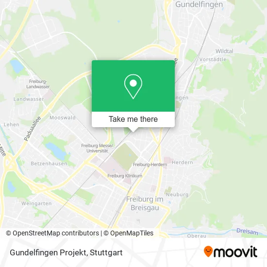 Карта Gundelfingen Projekt