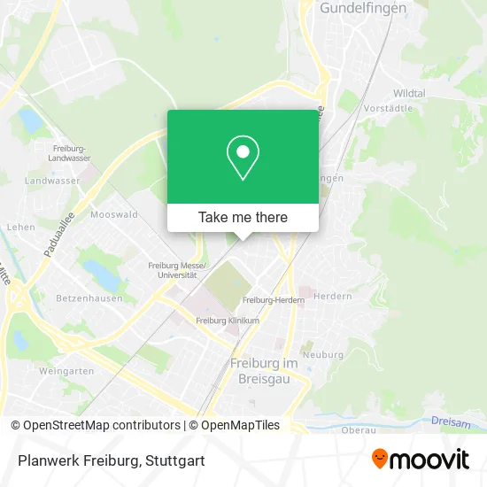 Карта Planwerk Freiburg