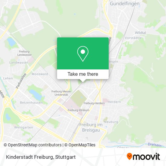 Kinderstadt Freiburg map