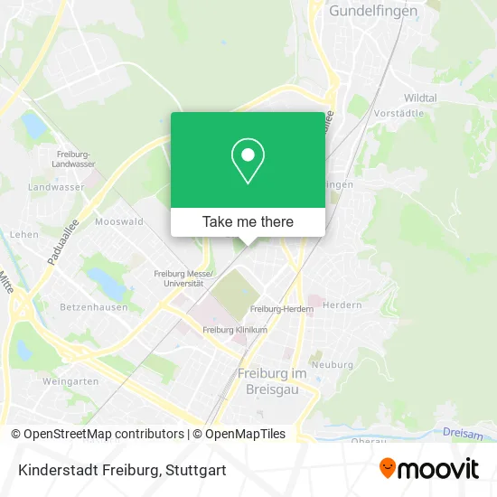 Карта Kinderstadt Freiburg