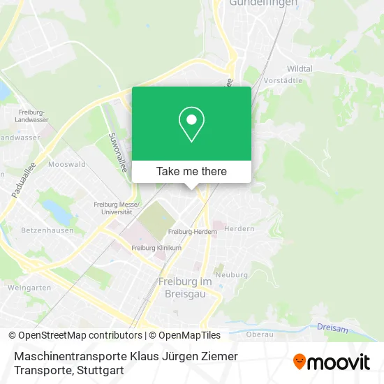 Карта Maschinentransporte Klaus Jürgen Ziemer Transporte