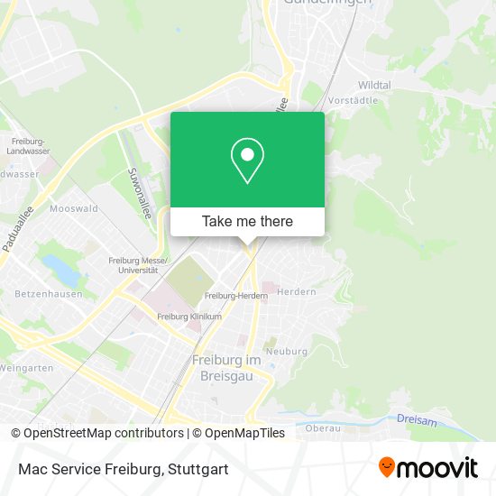 Mac Service Freiburg map