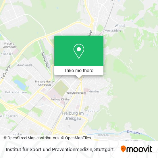 Institut für Sport und Präventionmedizin map