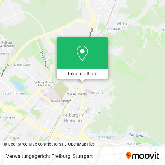 Verwaltungsgericht Freiburg map