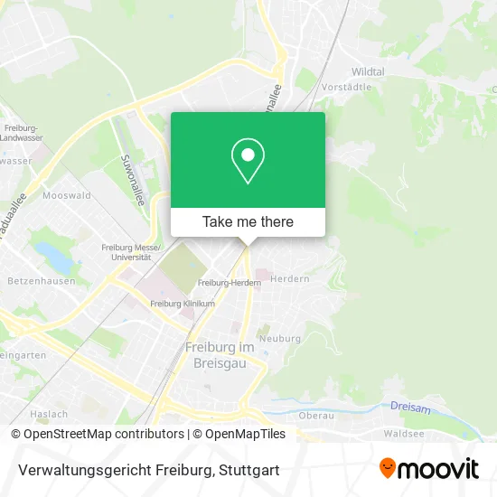 Карта Verwaltungsgericht Freiburg