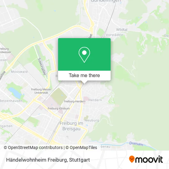 Карта Händelwohnheim Freiburg