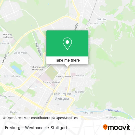 Карта Freiburger Westhansele