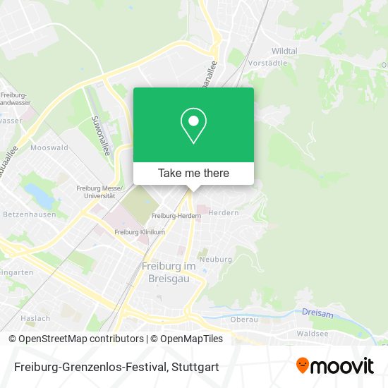 Freiburg-Grenzenlos-Festival map
