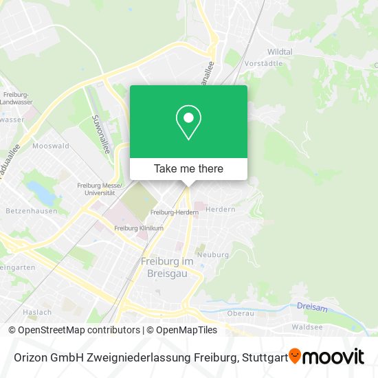 Orizon GmbH Zweigniederlassung Freiburg map