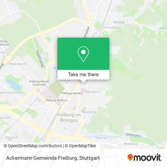 Карта Ackermann Gemeinde Freiburg