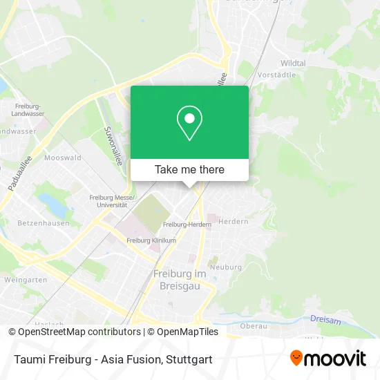 Карта Taumi Freiburg - Asia Fusion