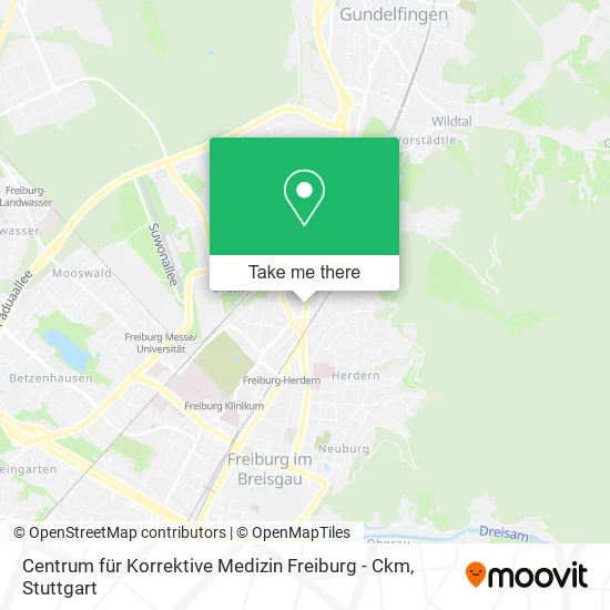 Карта Centrum für Korrektive Medizin Freiburg - Ckm