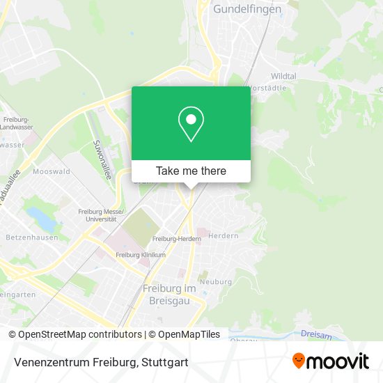 Venenzentrum Freiburg map