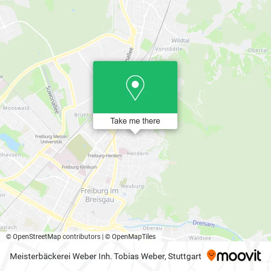 Карта Meisterbäckerei Weber Inh. Tobias Weber