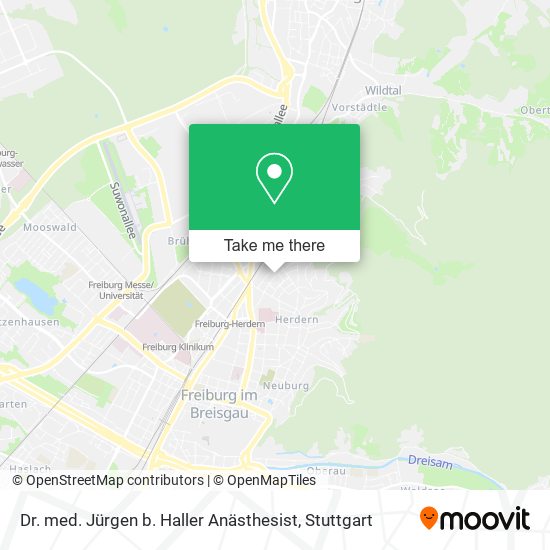 Dr. med. Jürgen b. Haller Anästhesist map
