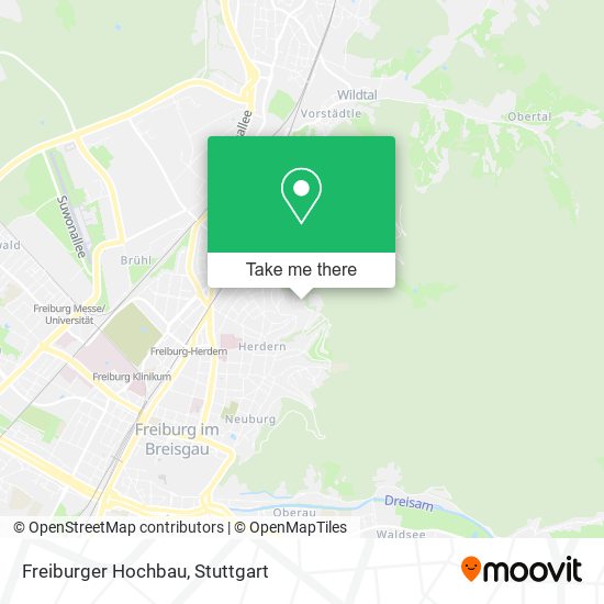 Freiburger Hochbau map