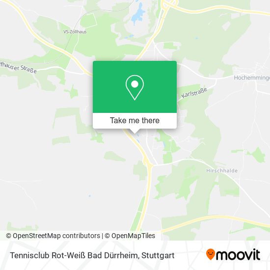 Tennisclub Rot-Weiß Bad Dürrheim map