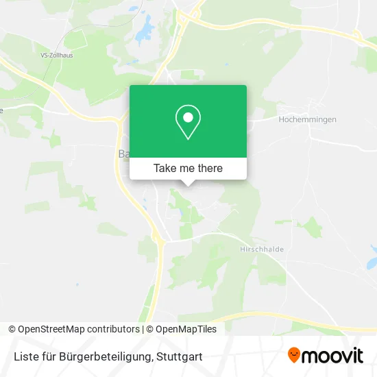 Карта Liste für Bürgerbeteiligung
