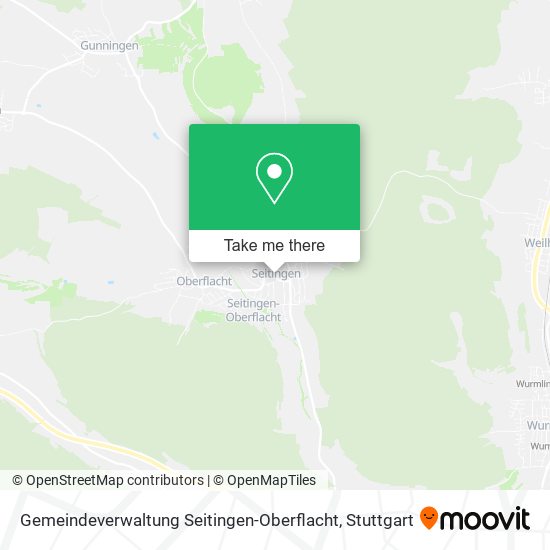 Карта Gemeindeverwaltung Seitingen-Oberflacht