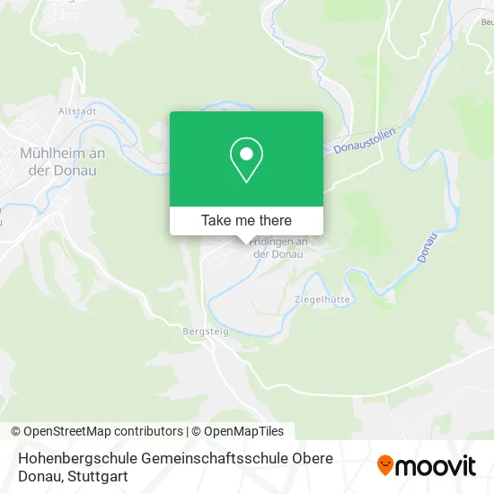Карта Hohenbergschule Gemeinschaftsschule Obere Donau