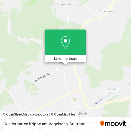 Kindergarten Krippe am Vogelsang map