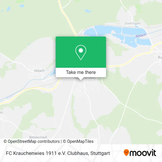 Карта FC Krauchenwies 1911 e.V. Clubhaus