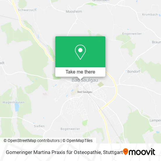 Карта Gomeringer Martina Praxis für Osteopathie