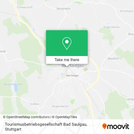 Карта Tourismusbetriebsgesellschaft Bad Saulgau