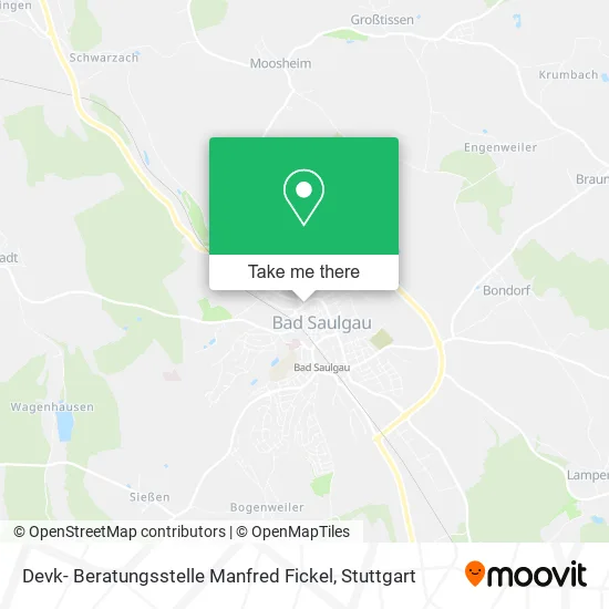 Карта Devk- Beratungsstelle Manfred Fickel