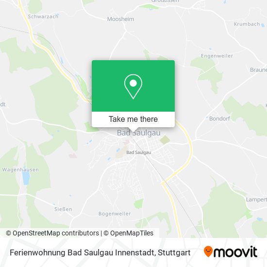 Карта Ferienwohnung Bad Saulgau Innenstadt