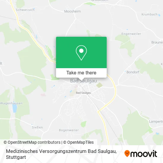 Карта Medizinisches Versorgungszentrum Bad Saulgau