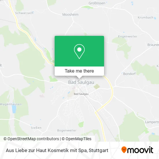 Карта Aus Liebe zur Haut Kosmetik mit Spa