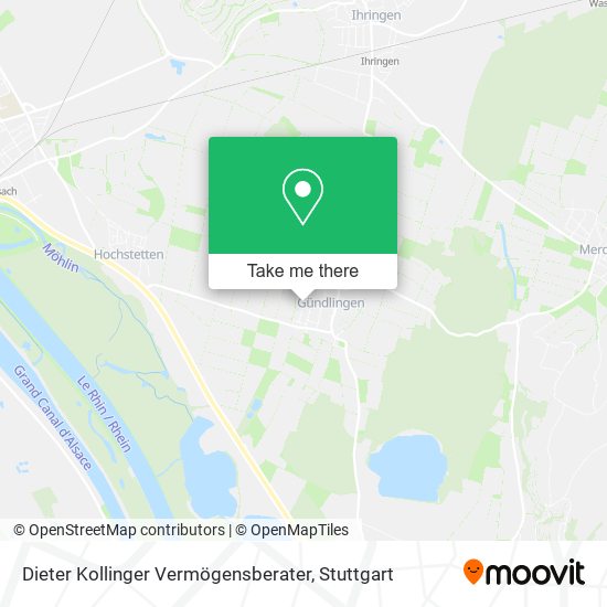 Dieter Kollinger Vermögensberater map