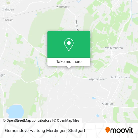 Карта Gemeindeverwaltung Merdingen