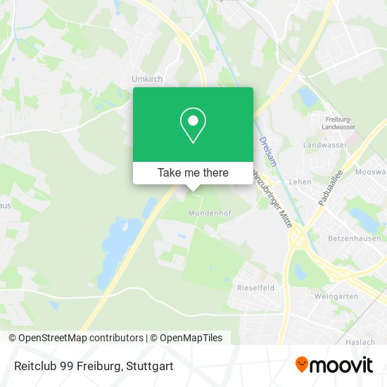 Reitclub 99 Freiburg map