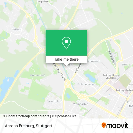 Карта Across Freiburg
