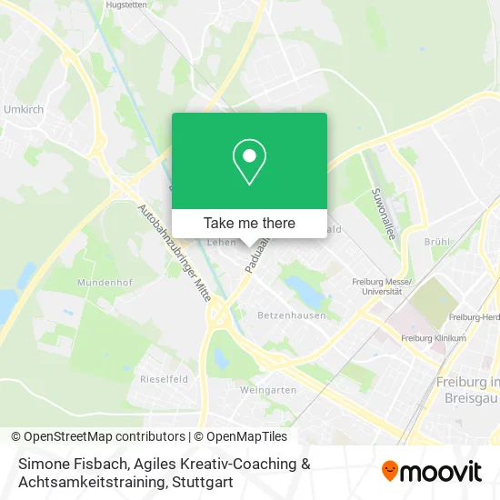 Карта Simone Fisbach, Agiles Kreativ-Coaching & Achtsamkeitstraining