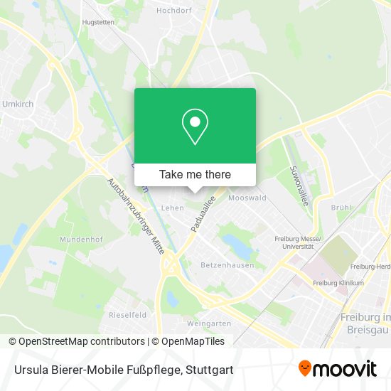 Ursula Bierer-Mobile Fußpflege map
