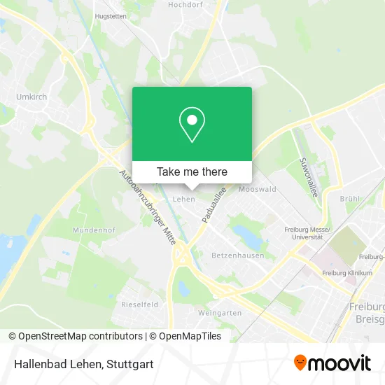 Карта Hallenbad Lehen